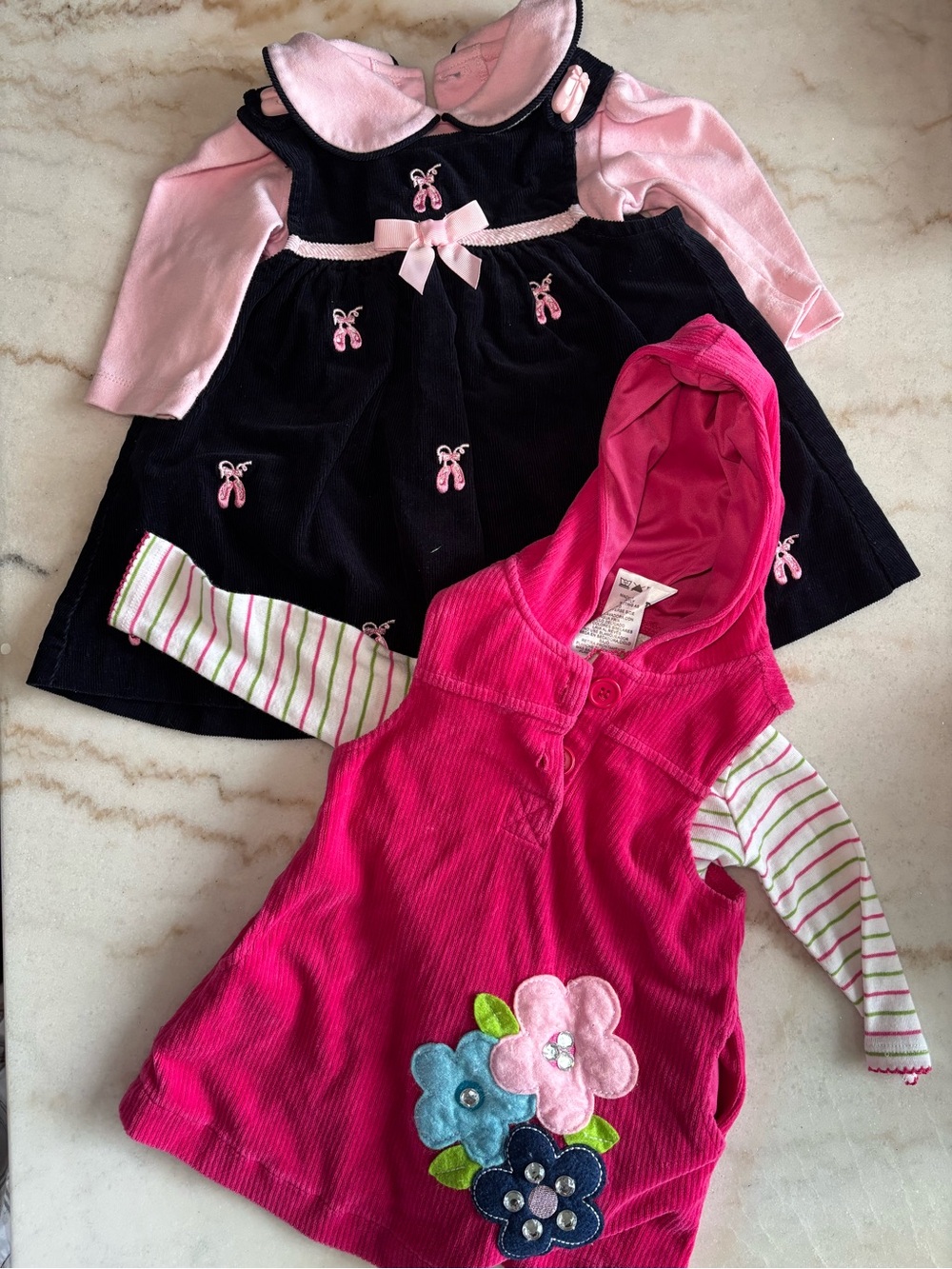 Rare Editions long sleeve 12m dress bundle